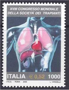 ITALIA 2000 Società dei Trapianti MNH**