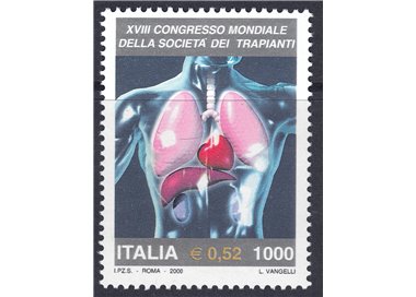 ITALY 2000 Transplant Society MNH**