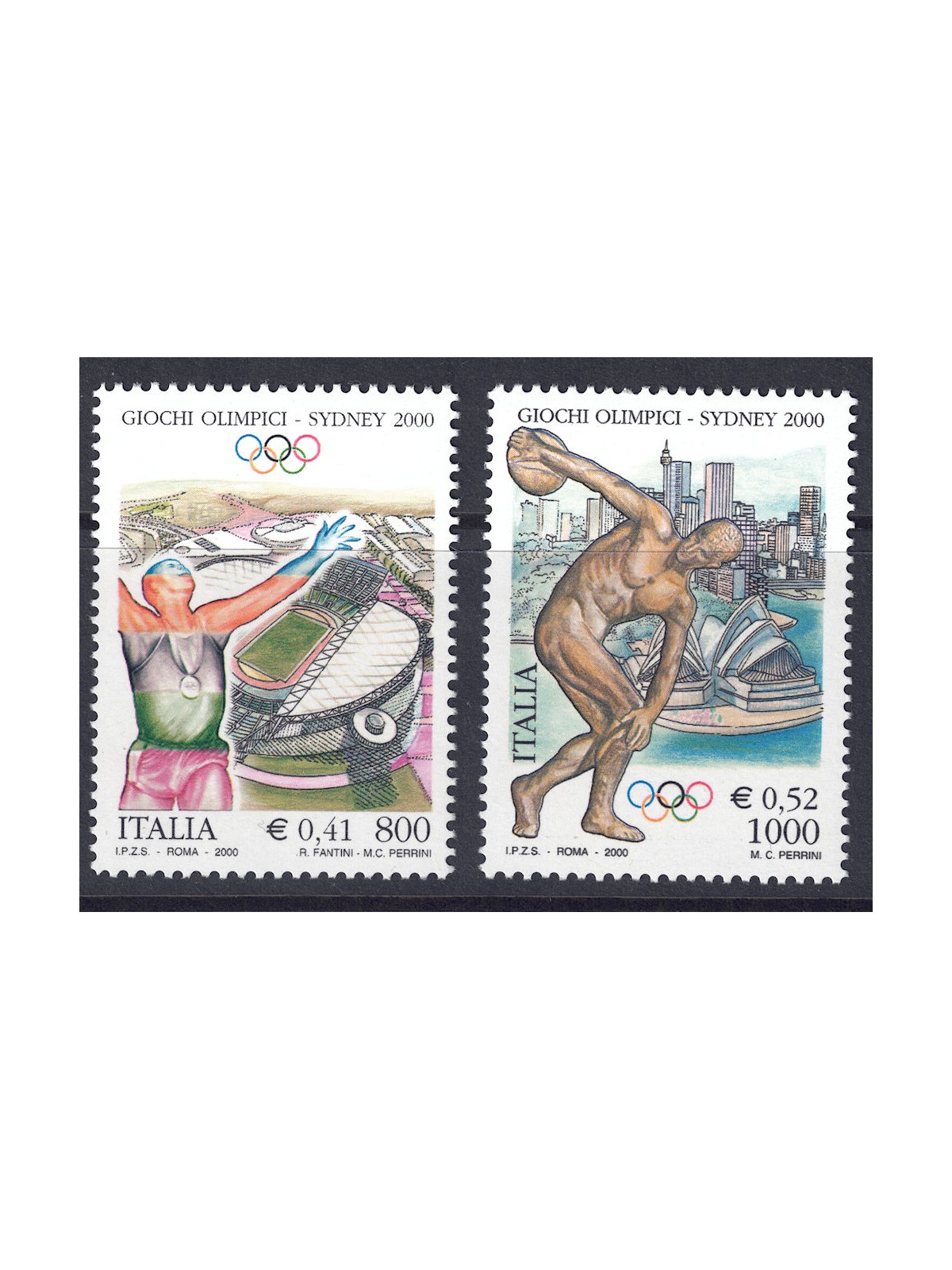 ITALY 2000 Sydney Olympic Games 2v MNH**