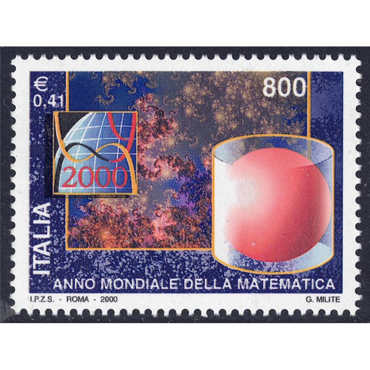 ITALIA 2000 Anno della matematica MNH**