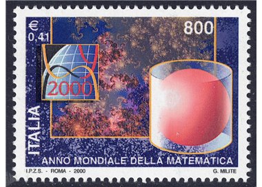 ITALIA 2000 Anno della matematica MNH**