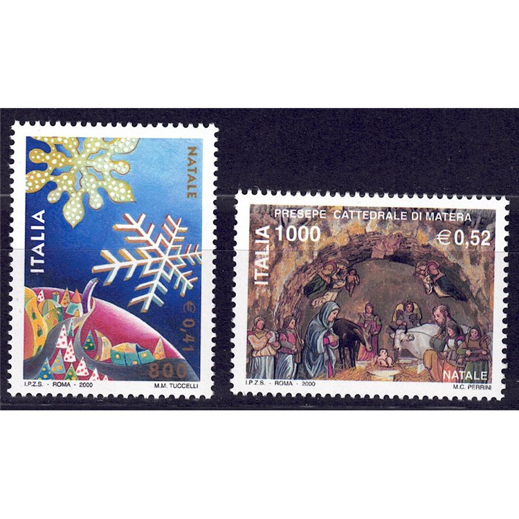 ITALY 2000 Christmas 2v MNH**