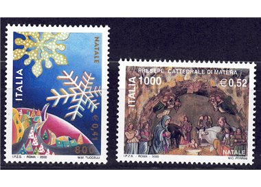 ITALY 2000 Christmas 2v MNH**