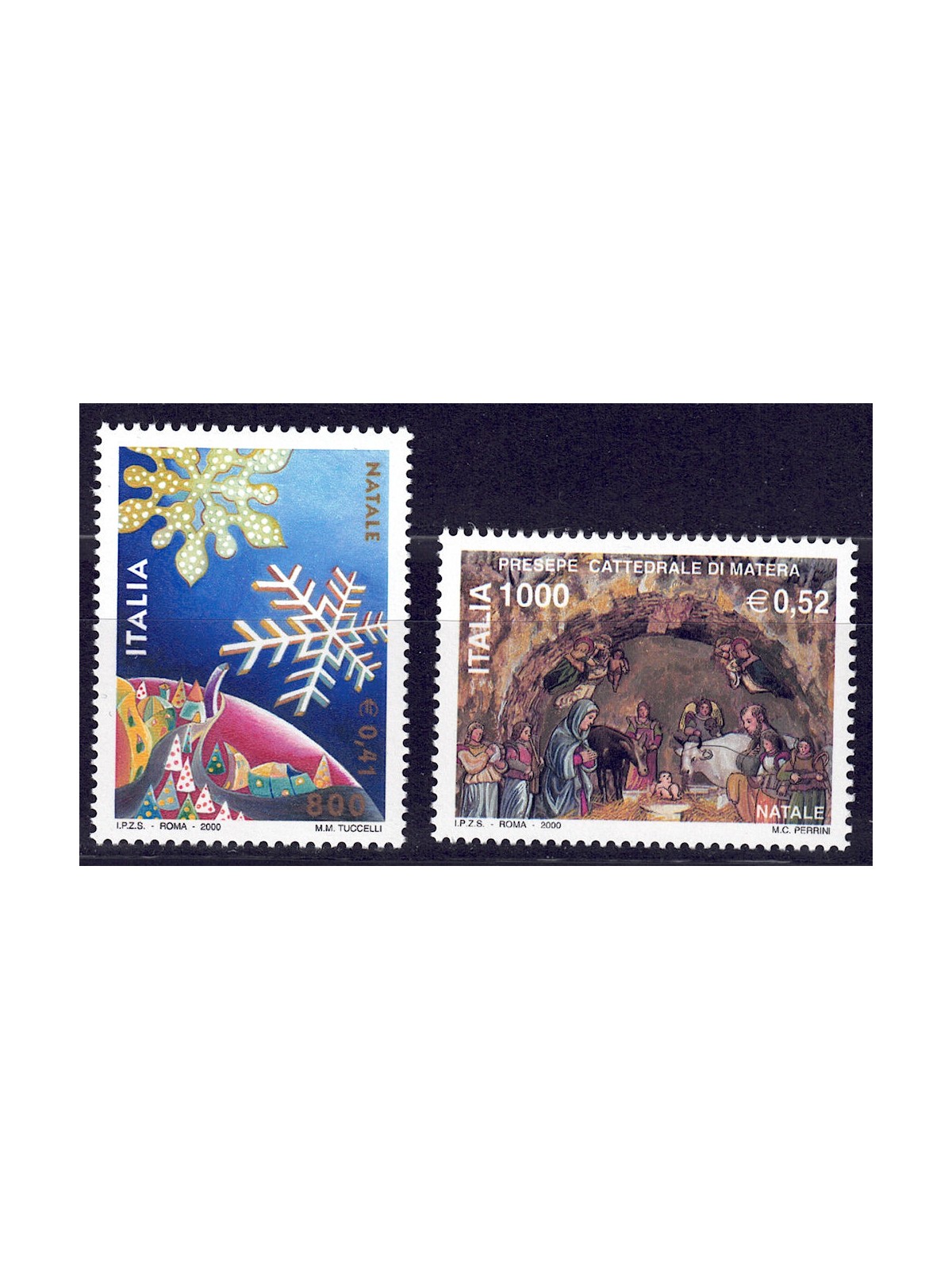 ITALY 2000 Christmas 2v MNH**