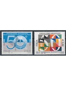 ITALIA 2004 Televisione Italiana 2v MNH**