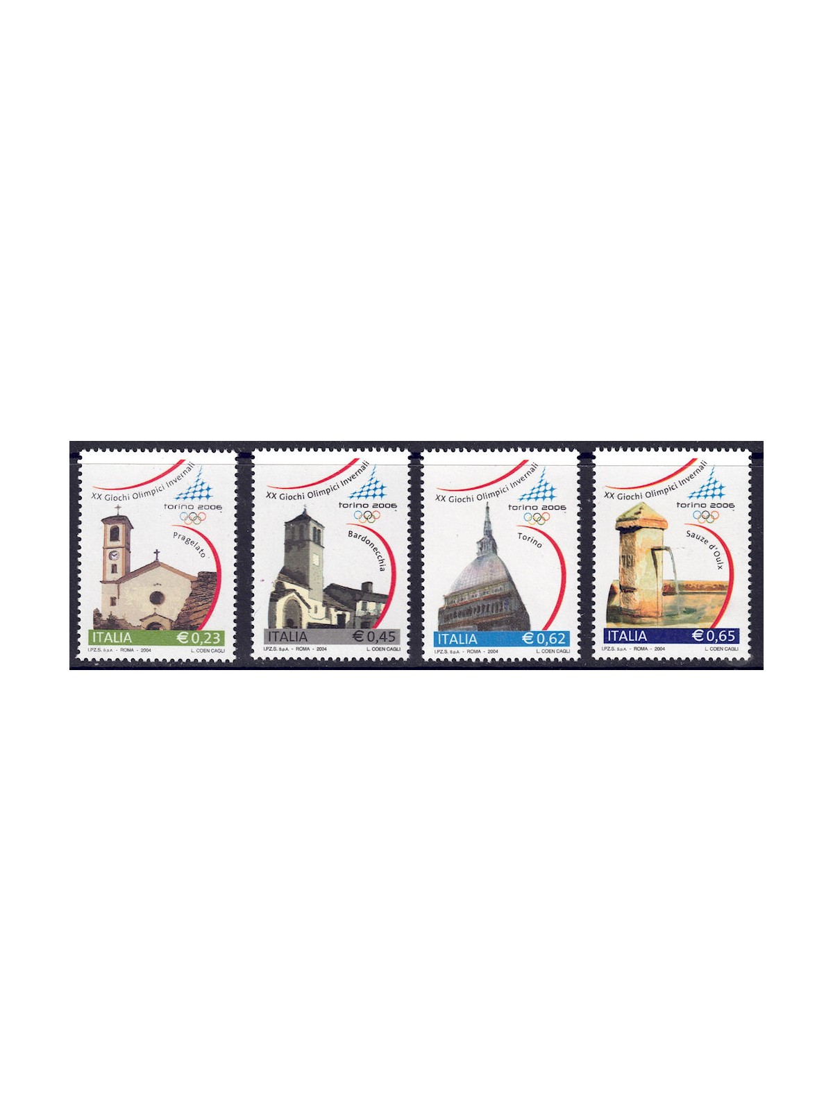 ITALIA 2004 Olimpiadi Invernali Torino 4v MNH**