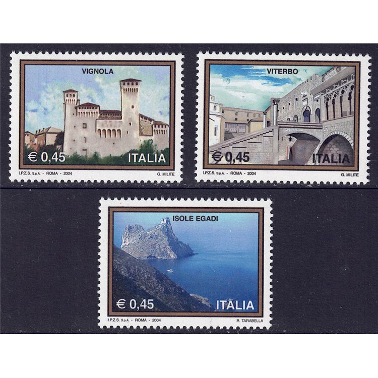 ITALY 2004 Tourism 3v MNH**
