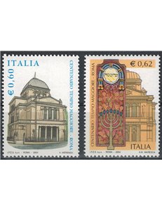 ITALY 2004 Great Synagogue 2v MNH**