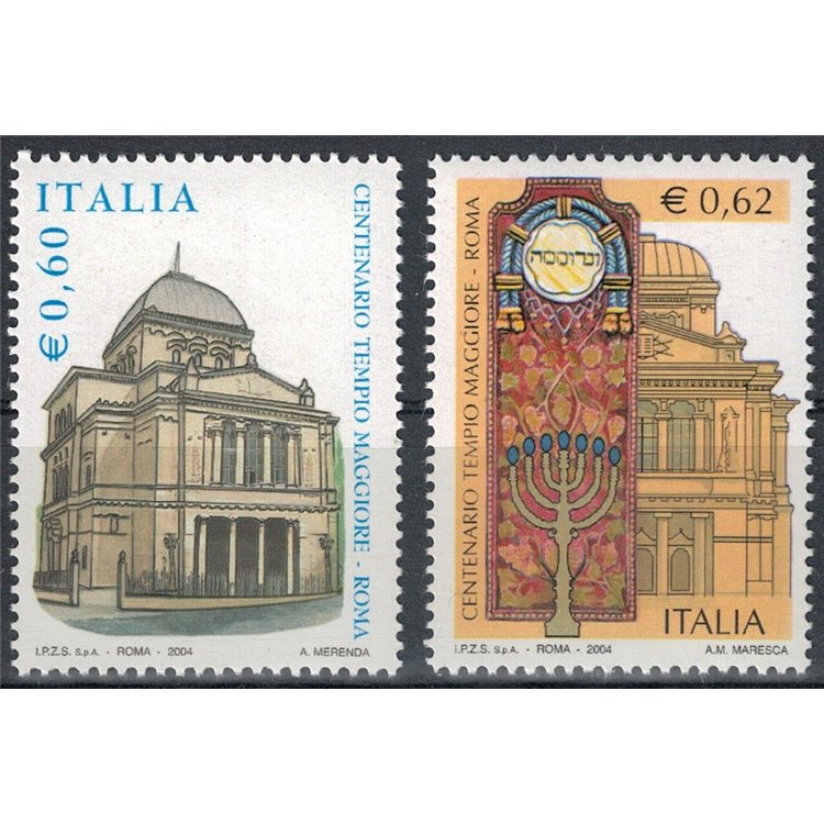 ITALIA 2004 Tempio Maggiore 2v MNH**