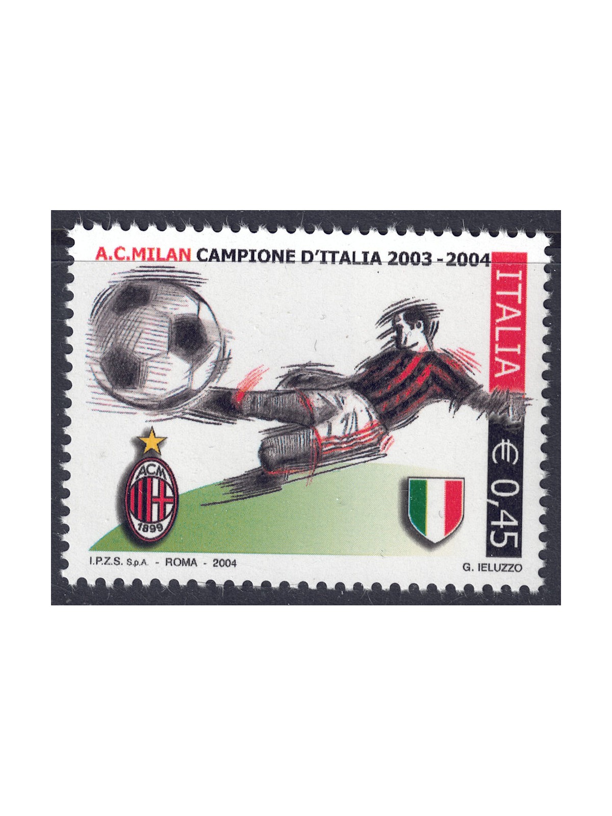 ITALY 2004 Milan Italian champions MNH**