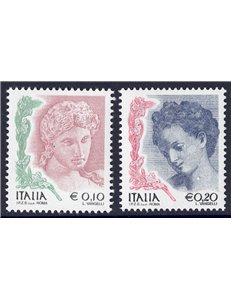 ITALY 2004 Women in art €0.10 + €0.20 2v MNH**