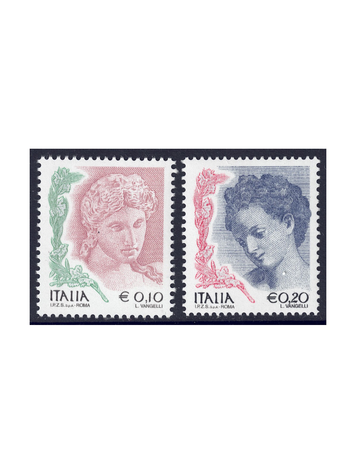 ITALY 2004 Women in art €0.10 + €0.20 2v MNH**