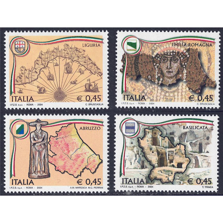 ITALY 2004 Regions of Italy 4v MNH**