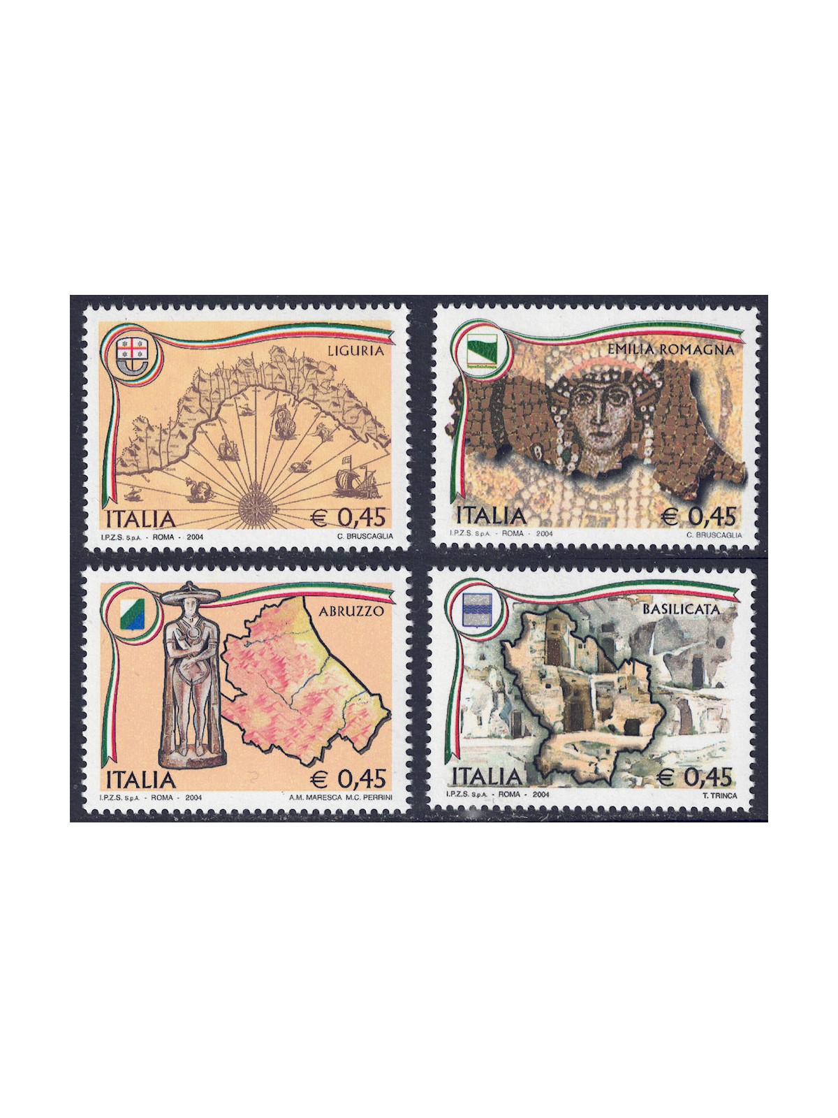 ITALY 2004 Regions of Italy 4v MNH**
