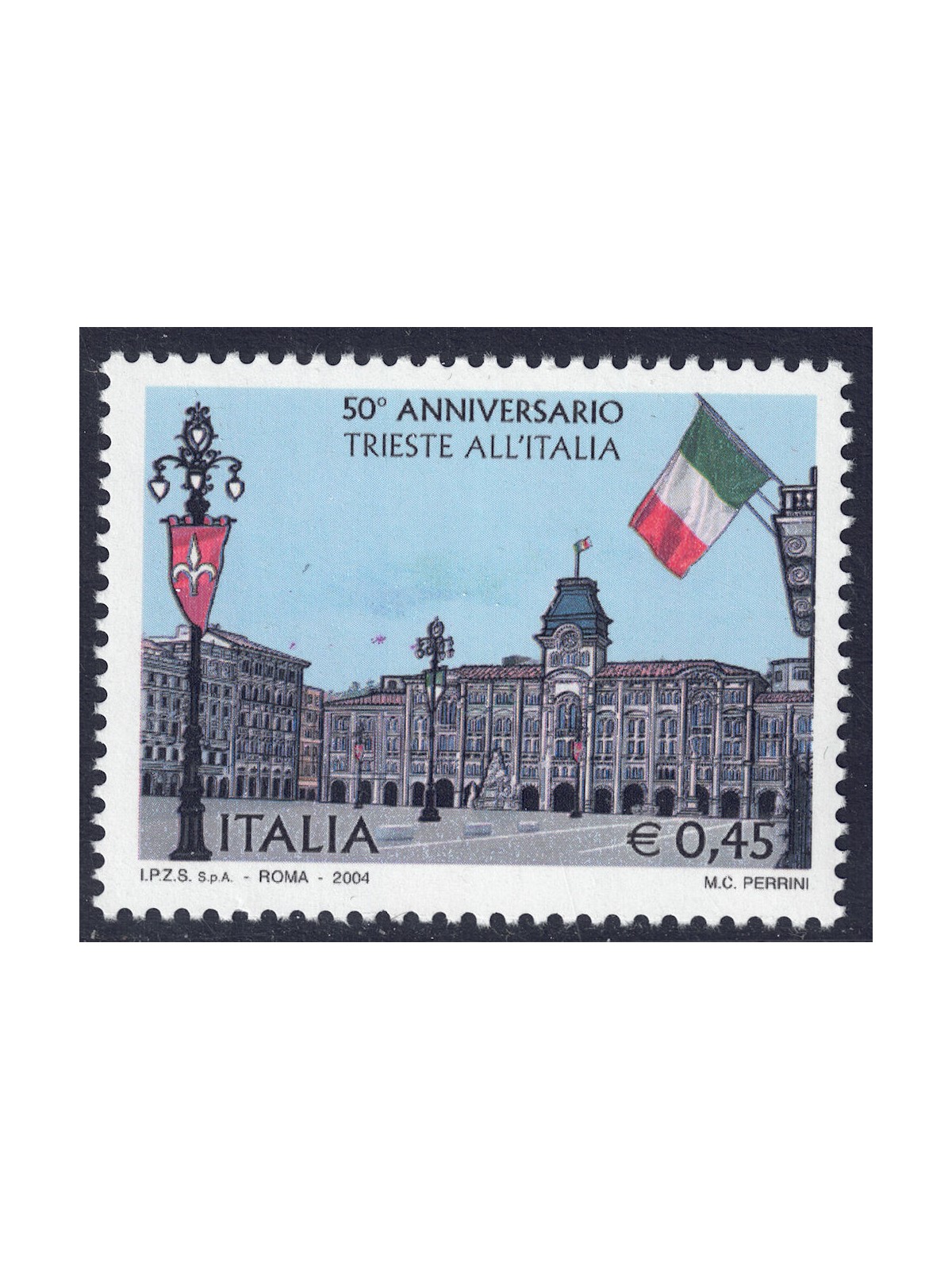 ITALY 2004 Trieste to Italy MNH**