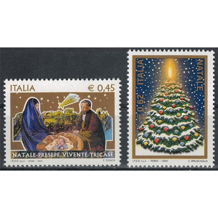 ITALY 2004 Christmas 2v MNH**