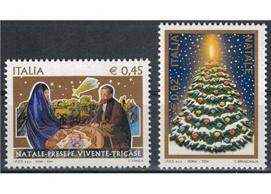 ITALIA 2004 Natale 2v MNH**