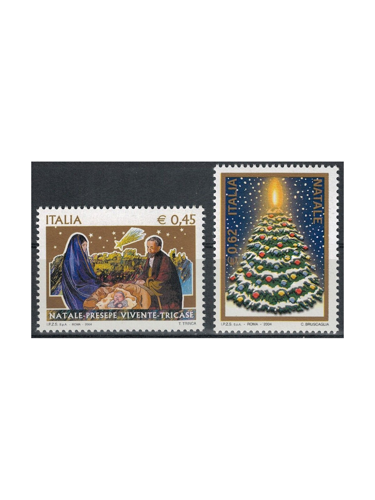 ITALIA 2004 Natale 2v MNH**