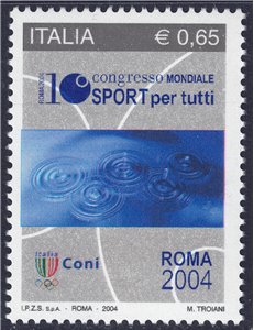 ITALY 2004 Sports Congress MNH**