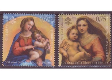 VATICAN 2012 Madonna of Foligno and Sistine Madonna 2v MNH**