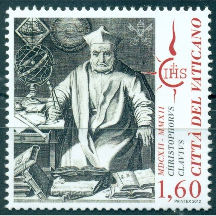 VATICANO 2012 Padre Cristoforo Clavio MNH**