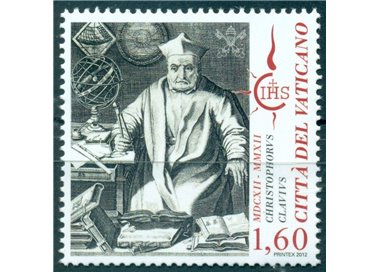 VATICANO 2012 Padre Cristoforo Clavio MNH**