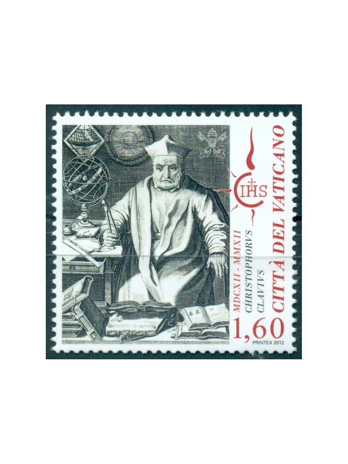 VATICANO 2012 Padre Cristoforo Clavio MNH**