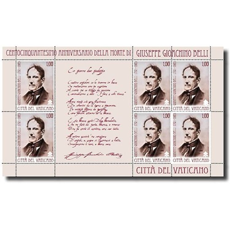 VATICAN 2013 Gioacchino Belli m/s MNH**