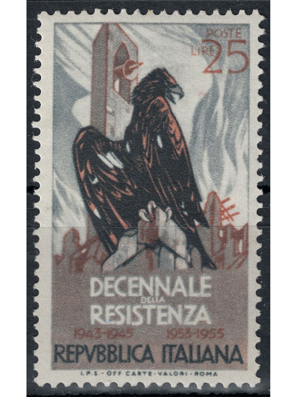 ITALY 1954 Anniversary of the Resistance MNH**