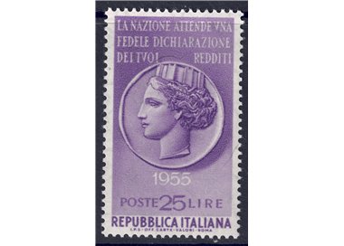 ITALY 1955 Income Tax Return MNH**