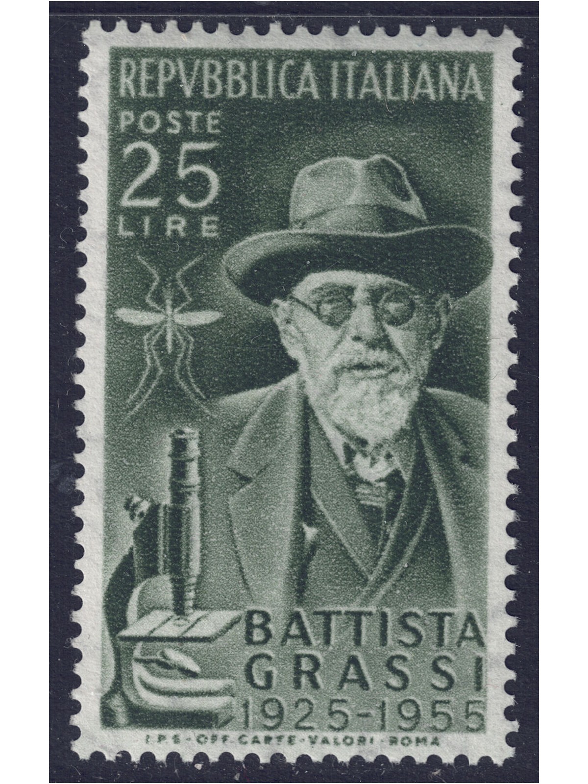 ITALY 1955 Giovanni Battista Grassi MNH**