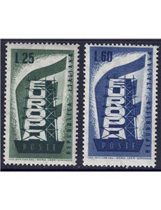 ITALY 1956 Europe 2v MNH**