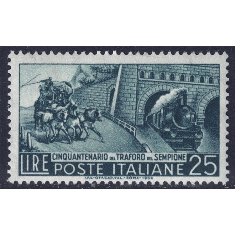 ITALY 1956 Simplon Tunnel MNH**