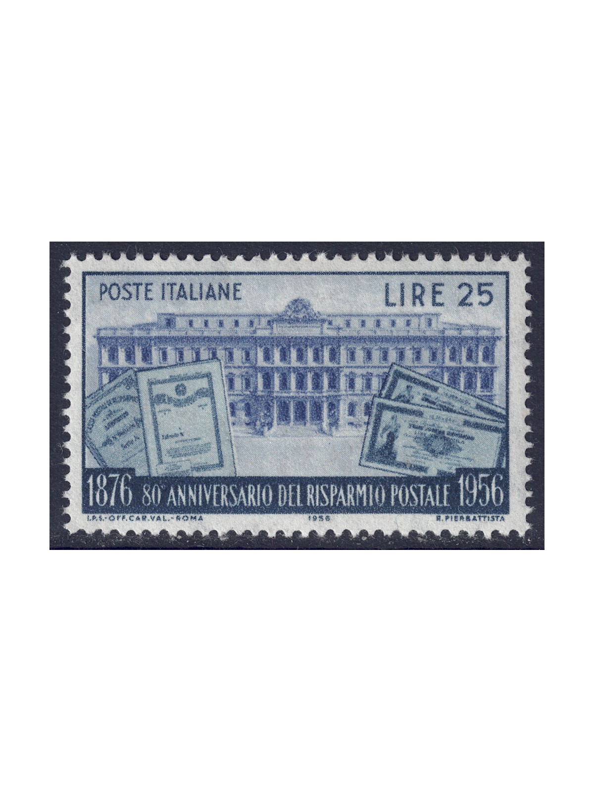 ITALY 1956 Postal Savings MNH**