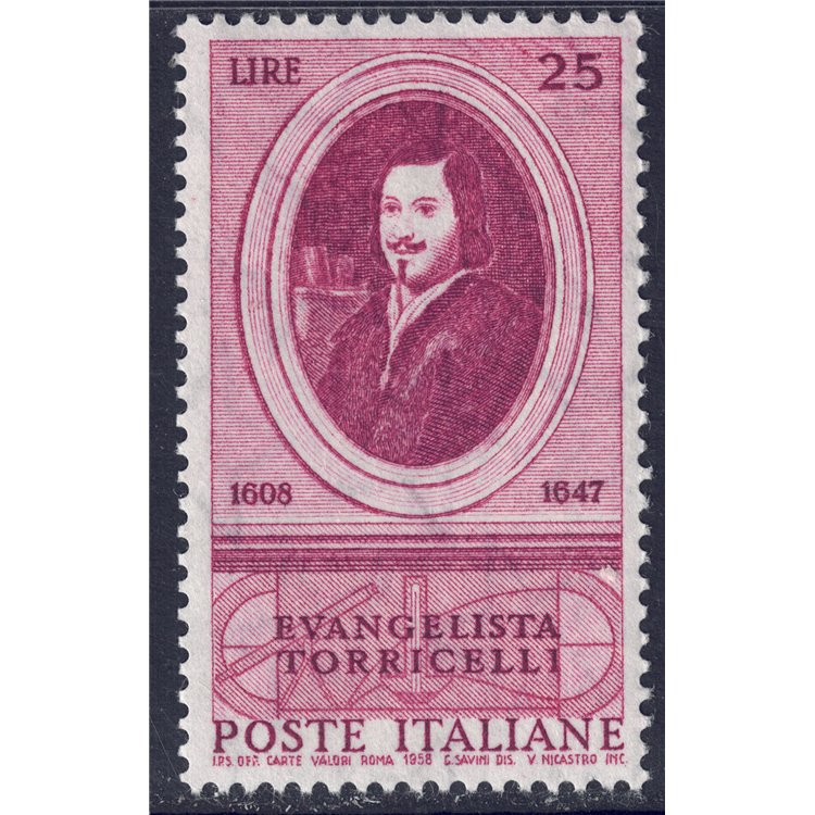 ITALIA 1958 Evangelista Torricelli MNH**