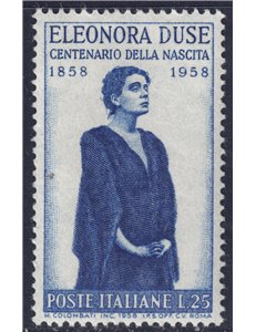 ITALIA 1958 Eleonora Duse MNH**