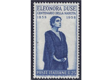 ITALY 1958 Eleonora Duse MNH**