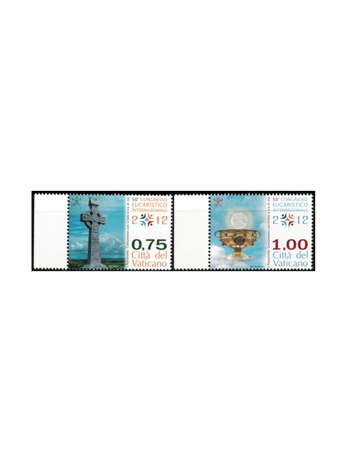 VATICANO 2012 Congresso eucaristico 2v MNH**