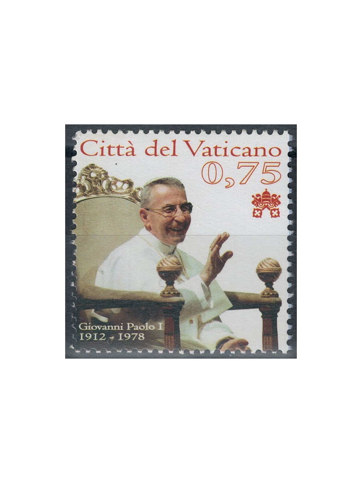 VATICANO 2012 Papa Giovanni Paolo I MNH**