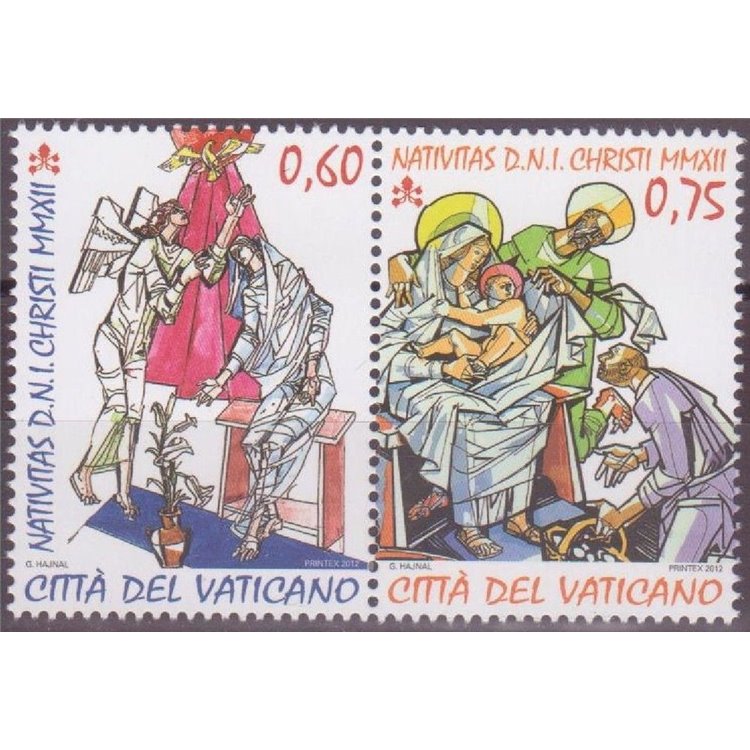 VATICAN 2012 Christmas 2v MNH**