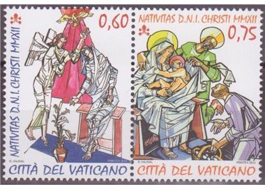 VATICANO 2012 Natale 2v MNH**