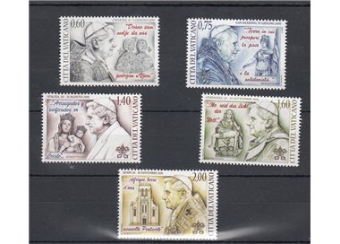VATICAN 2012 Pope's travels 5v MNH**
