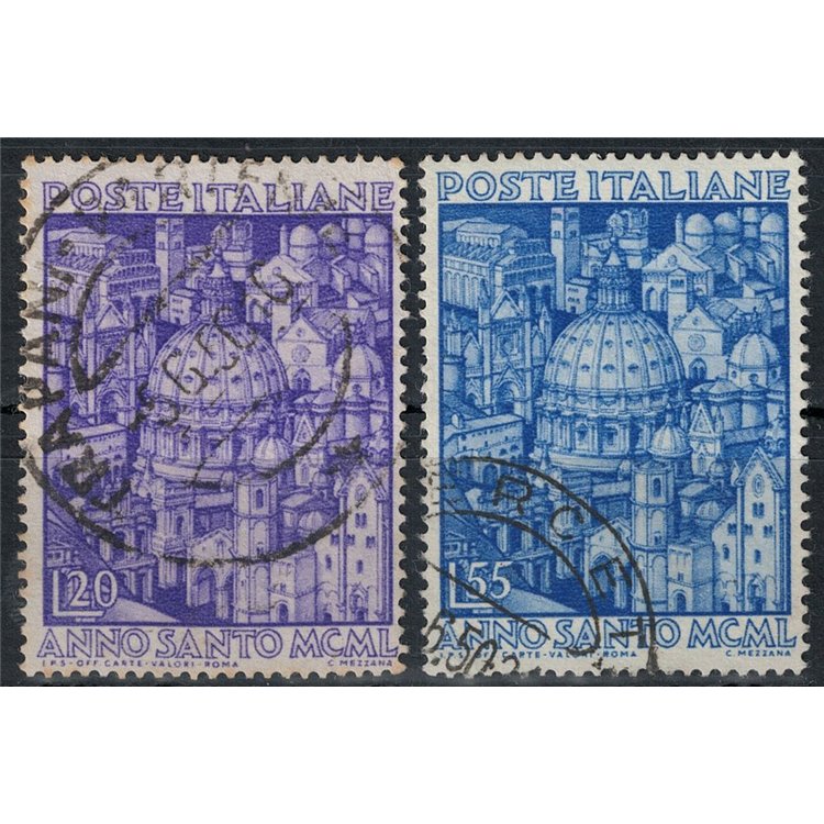 ITALY 1950 Holy Year 2v us