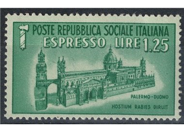 ITALY RSI 1944 Destroyed monuments, express MNH**