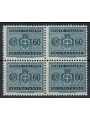 ITALY LIEUTENANCIY 1945 Tax stamps 60c in quartina MNH**