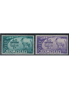 SOMALIA AFIS 1950 Serie Pittorica, espressi 2v MNH**