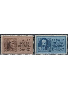 ITALY LIEUTENANCIY 1945 Dante and Galileo, pneumatic mail 2v MNH**
