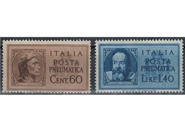 ITALIA LUOGOTENENZA 1945 Dante e Galileo, posta pneumatica 2v MNH**