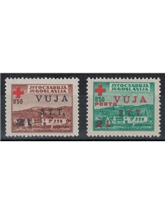 TRIESTE B 1948 Red Cross 2v MNH** ©
