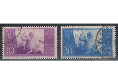 ITALY 1948 Constitution 2v used